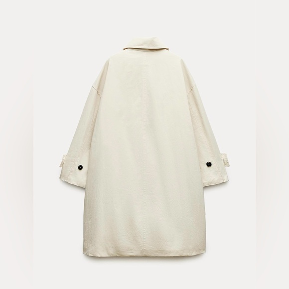 ZARA COAT , POCKET TRENCH ZW COLLECTION. SIZE M -L - Picture 9 of 15